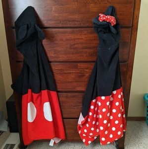 Hooded Mickey and Minnie Mouse Kids Bath Towels From Target